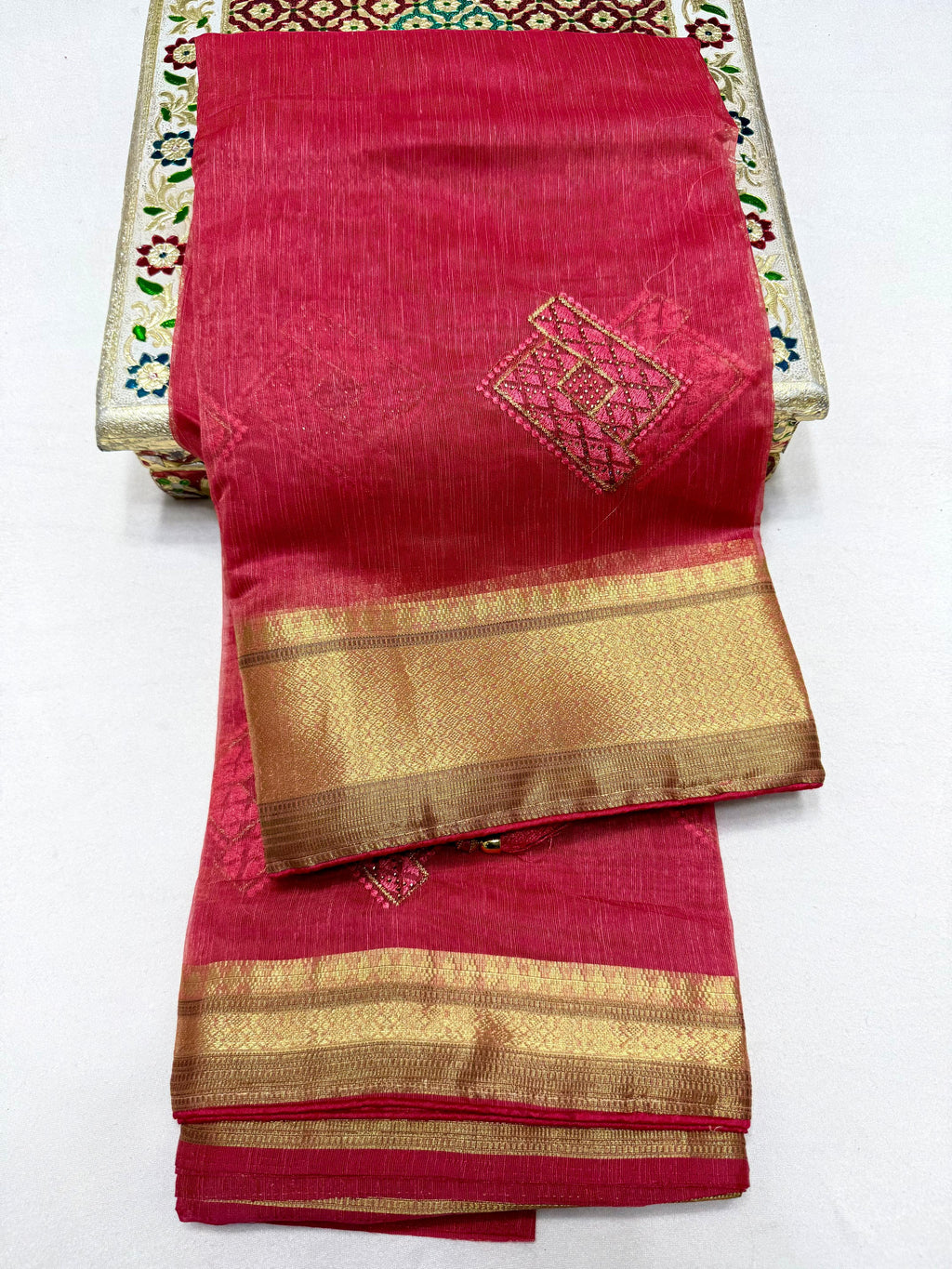 Pure Organza Silk Saree with Rich Pallu