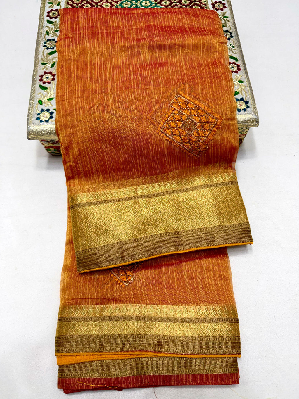 Pure Organza Silk Saree with Rich Pallu