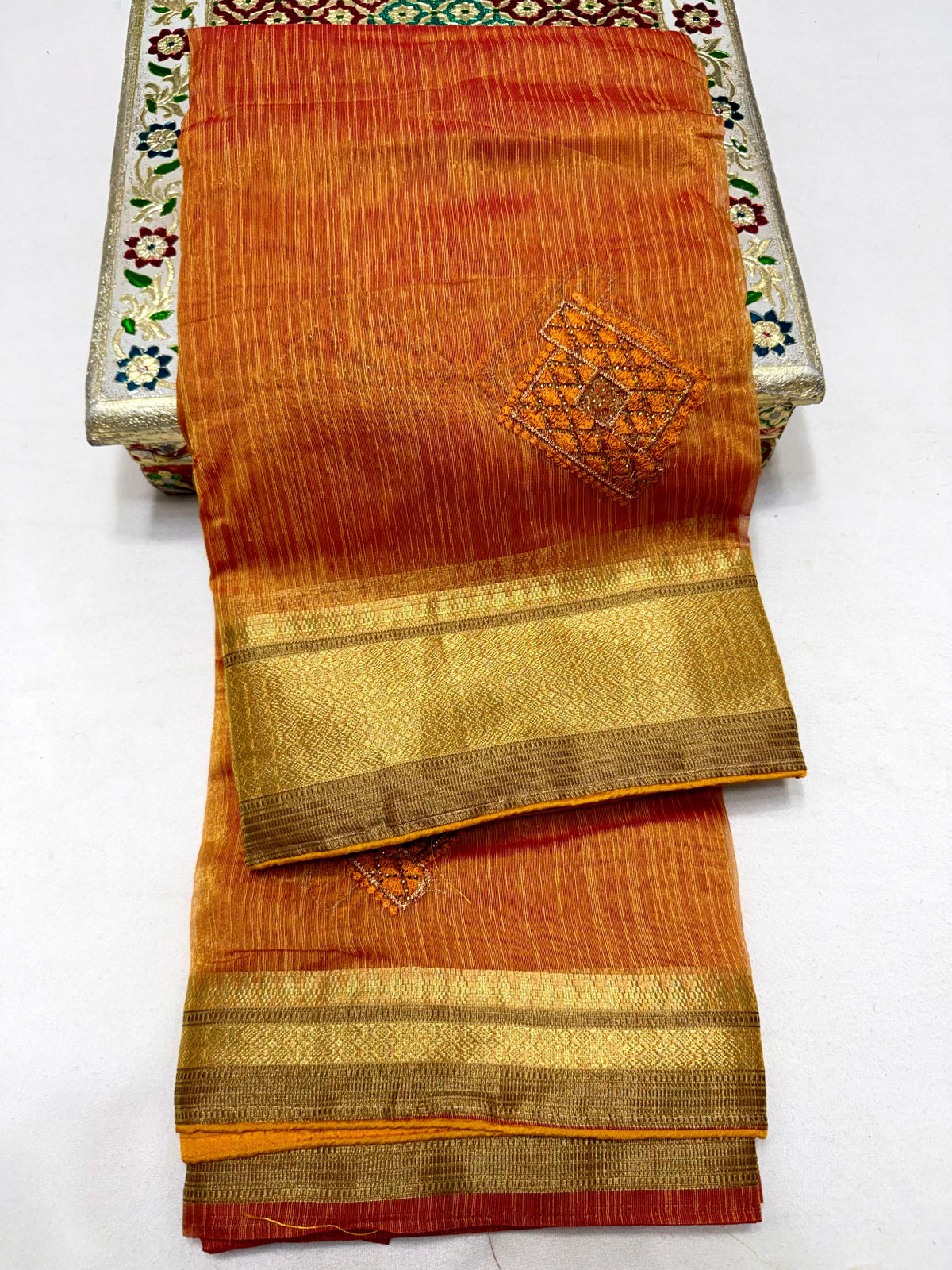Pure Organza Silk Saree with Rich Pallu