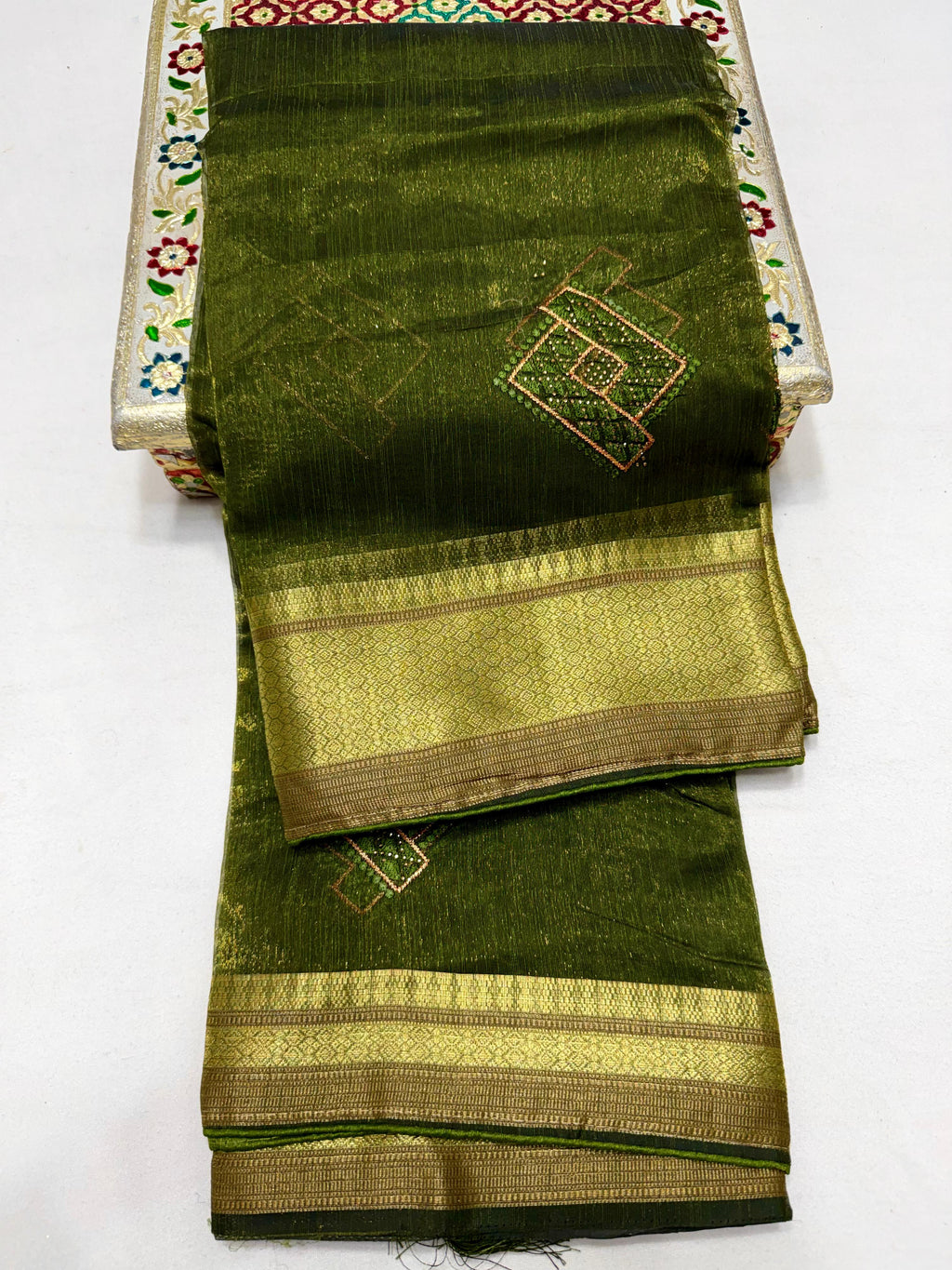 Pure Organza Silk Saree with Rich Pallu