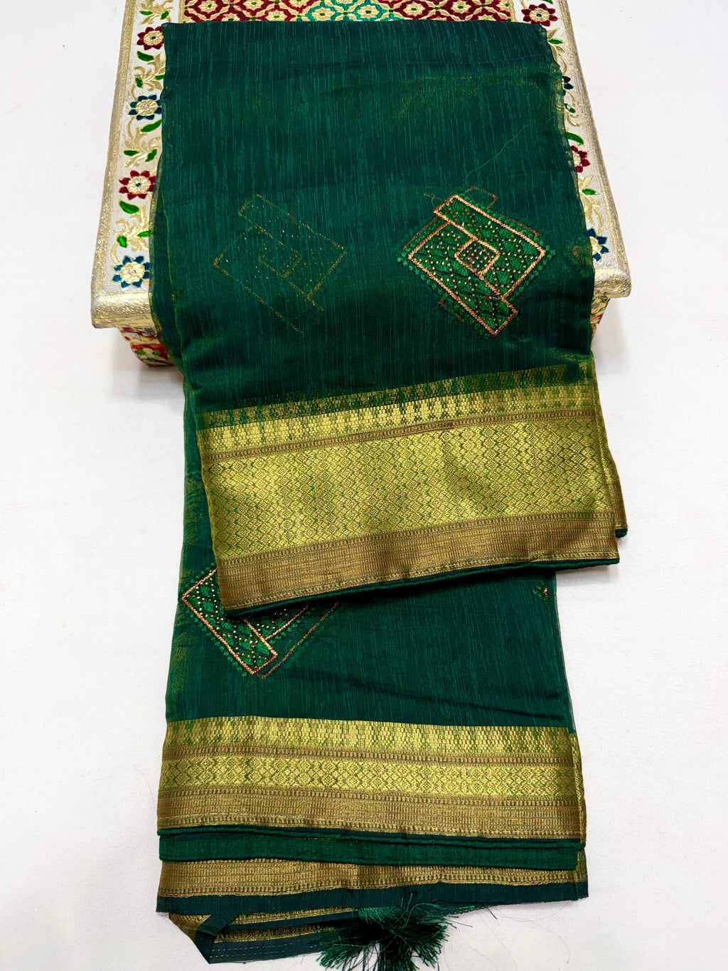 Pure Organza Silk Saree with Rich Pallu